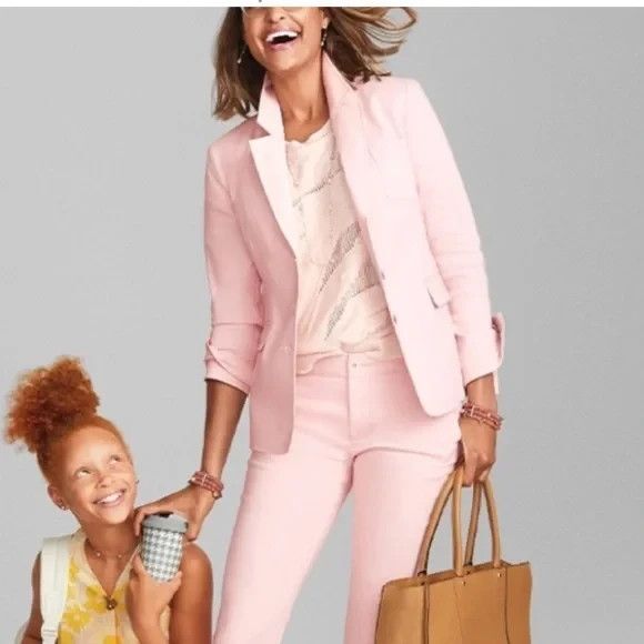 Women's Cabi #5656 GRACE BLAZER Light Pink Cotton Blend Jacket Size 2 - Picture 3 of 10